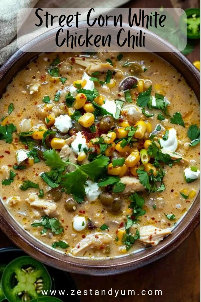 Street Corn White Chicken Chili 