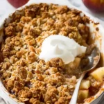 Vegan apple crumble