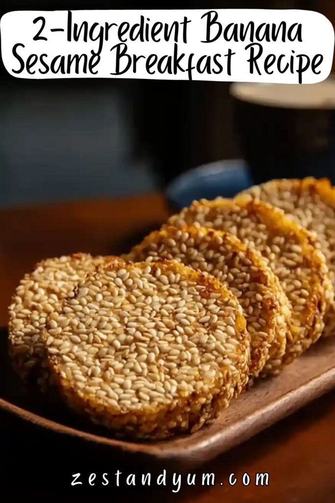 2-Ingredient Banana Sesame Breakfast Recipe