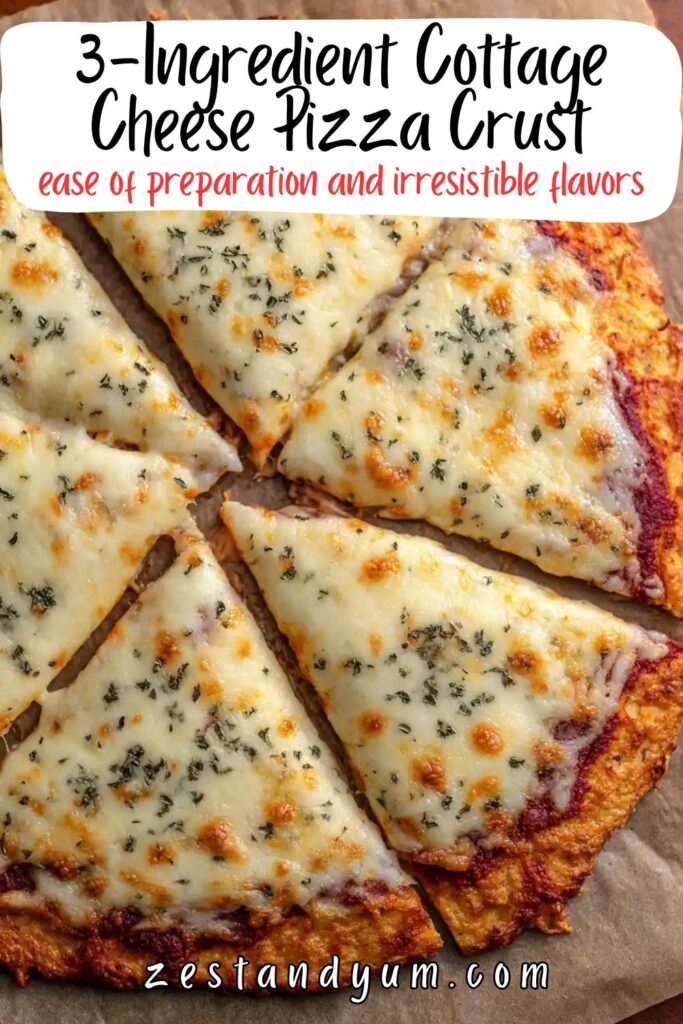 3-Ingredient Cottage Cheese Pizza Crust