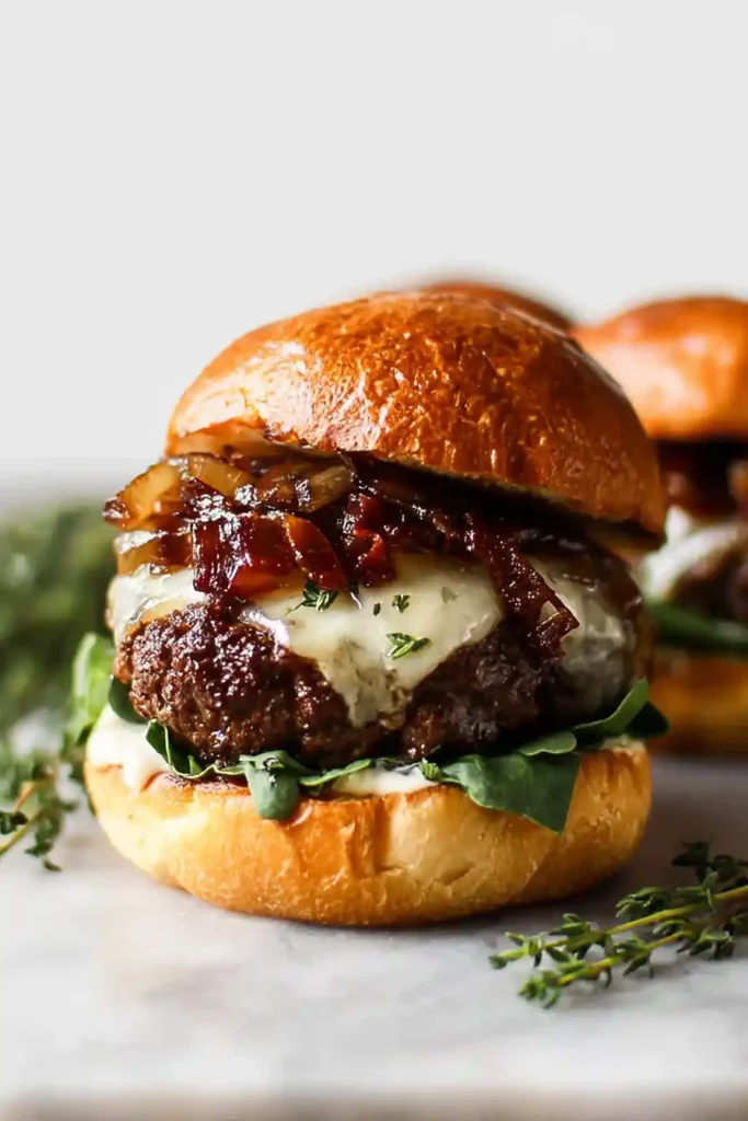 5-ingredient French onion burgers
