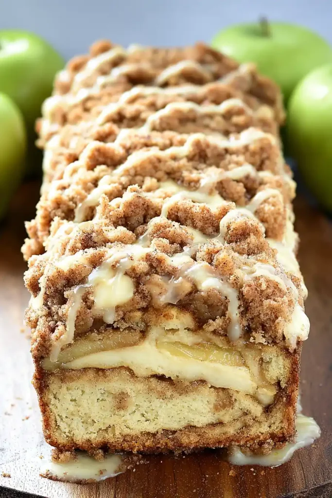 Apple Crisp Cheesecake Bread
