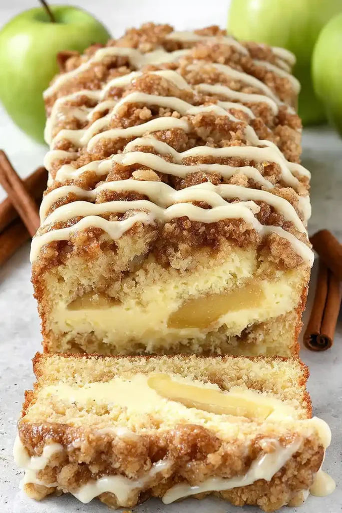 Apple Crisp Cheesecake Bread