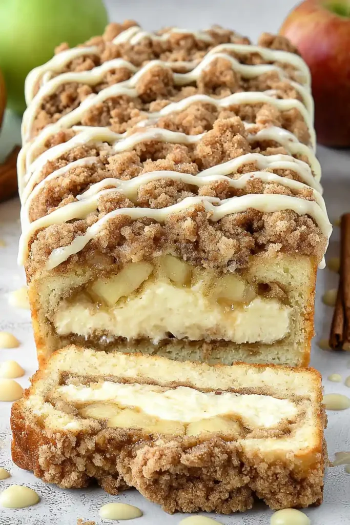 Apple Crisp Cheesecake Bread