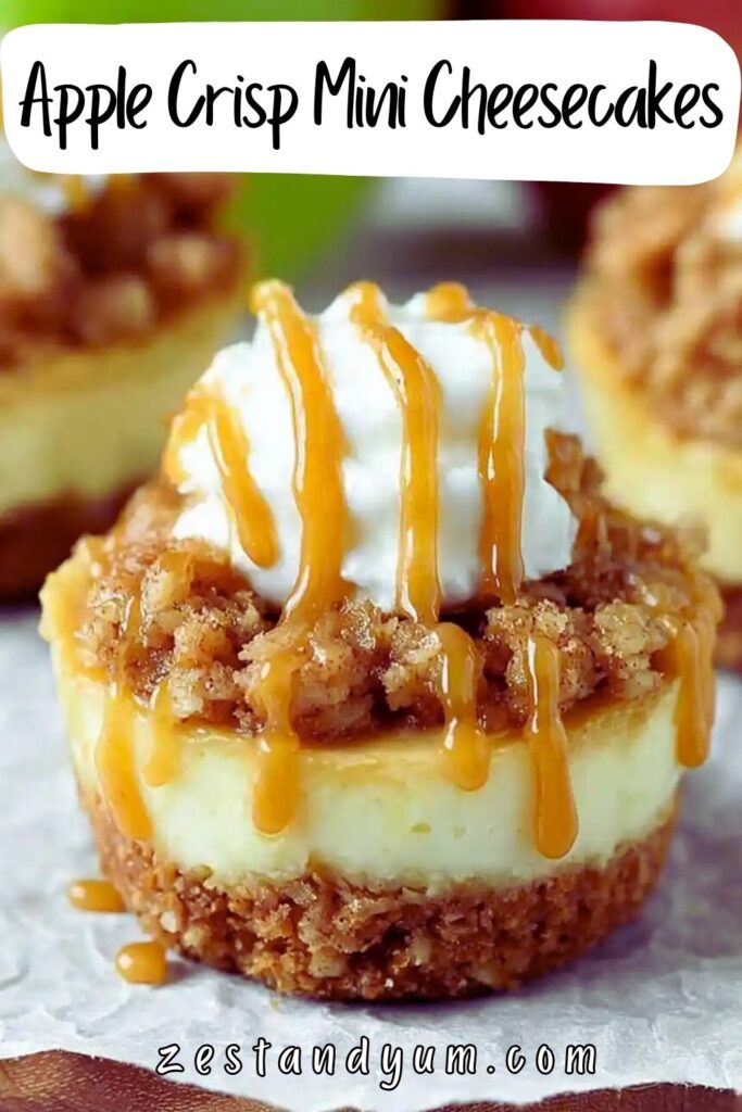 Apple Crisp Mini Cheesecakes