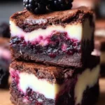 Blackberry Cheesecake Brownies