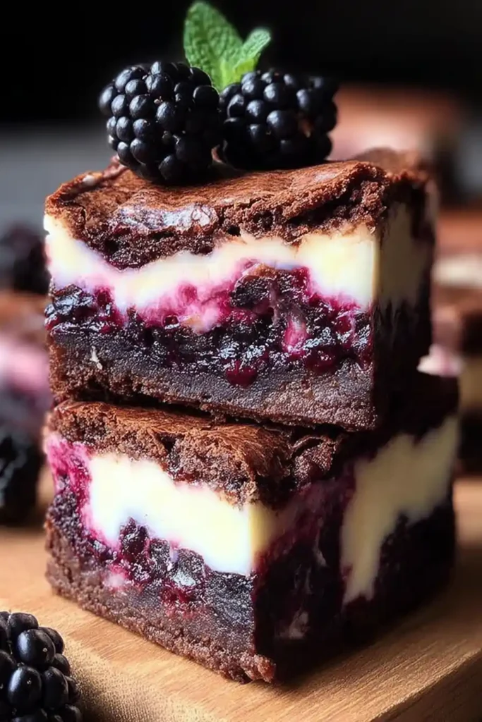 Blackberry Cheesecake Brownies
