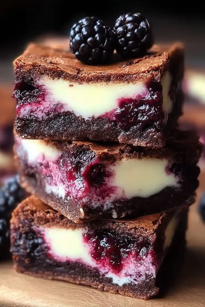 Blackberry Cheesecake Brownies