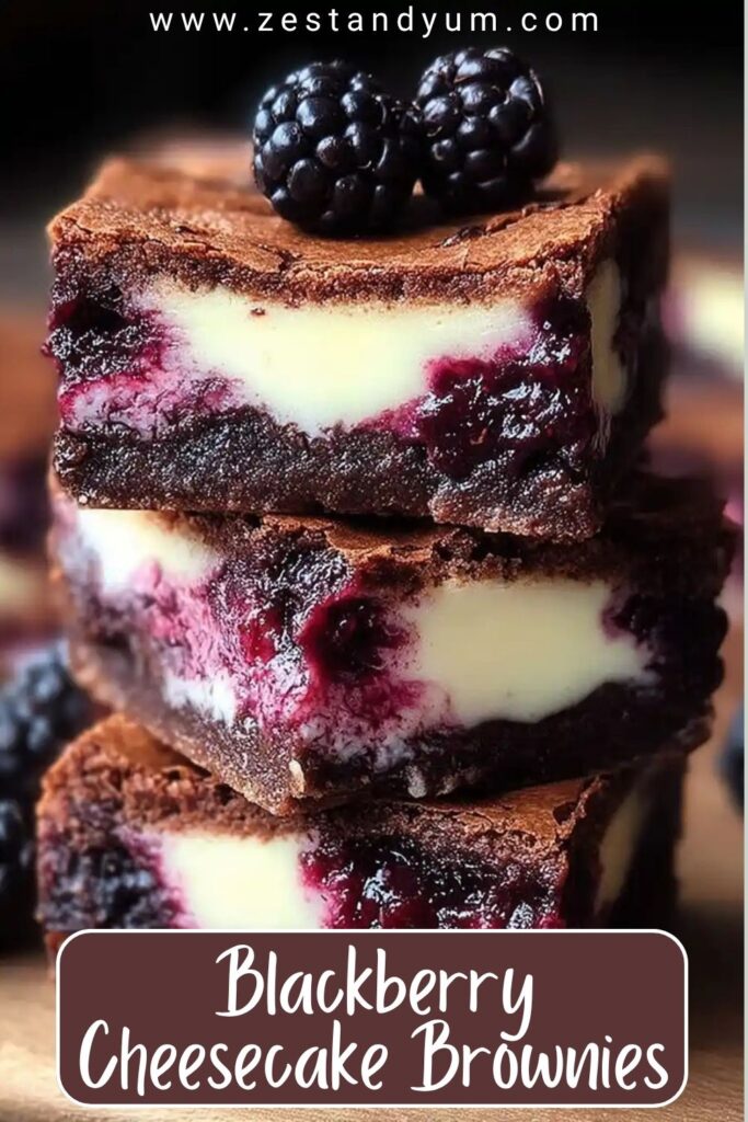 Blackberry Cheesecake Brownies