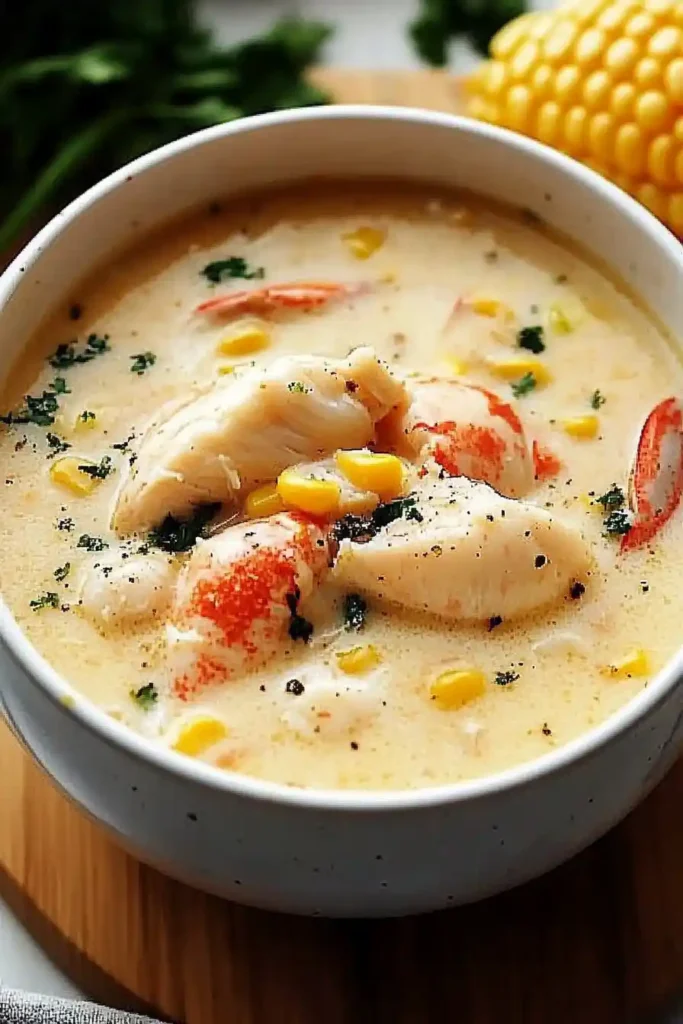 Bobby Flay’s Crab & Corn Chowder