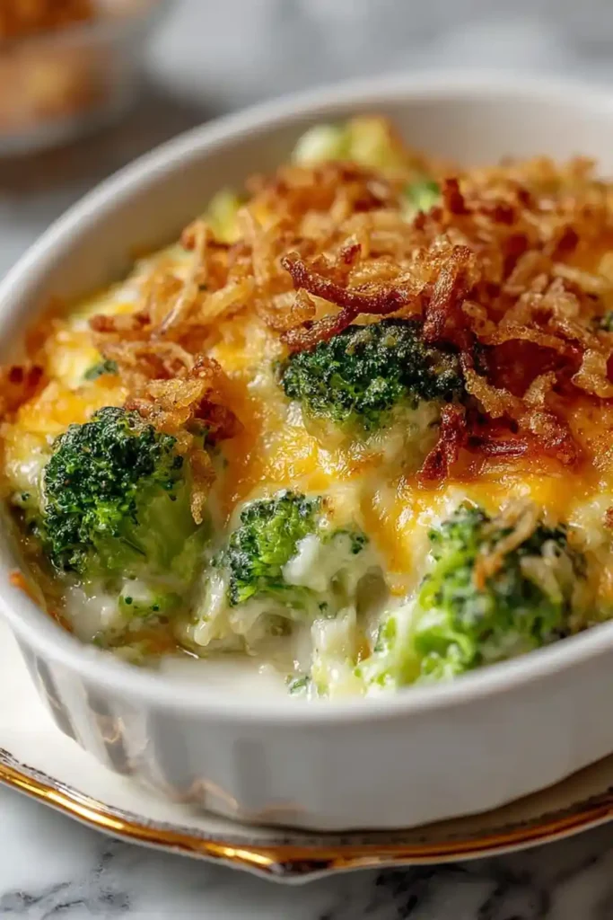 French Onion Broccoli Cheese Casserole