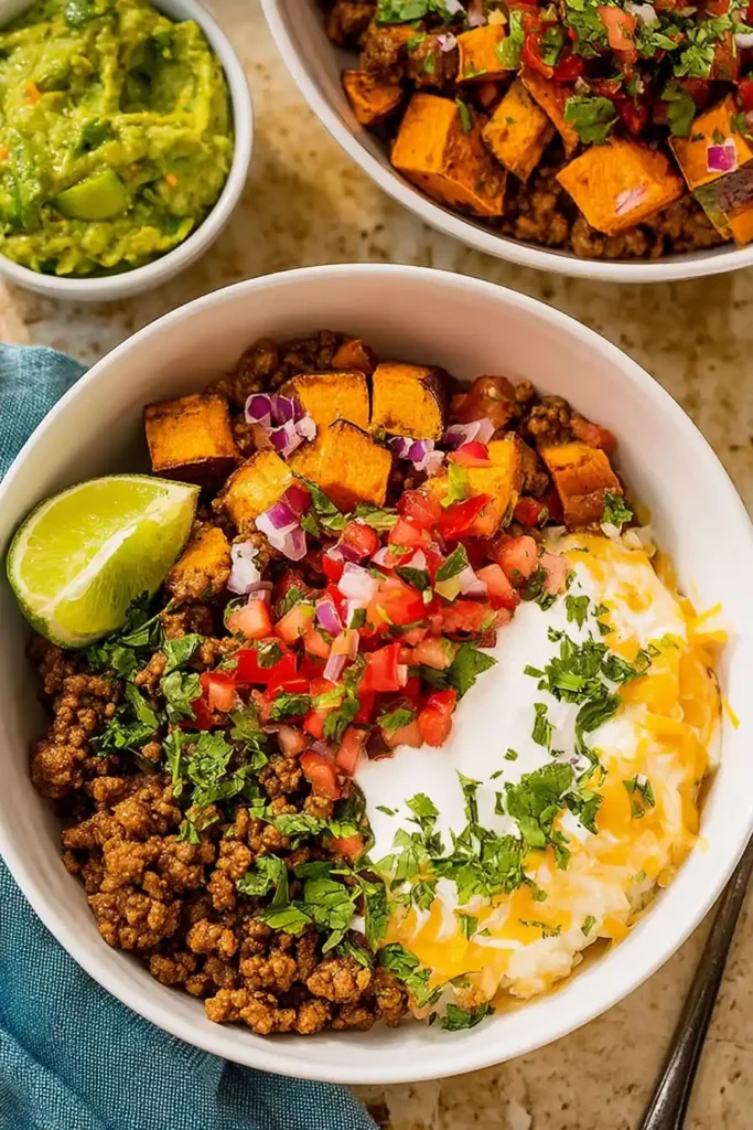 Ground Beef Bowl with Cottage Cheese