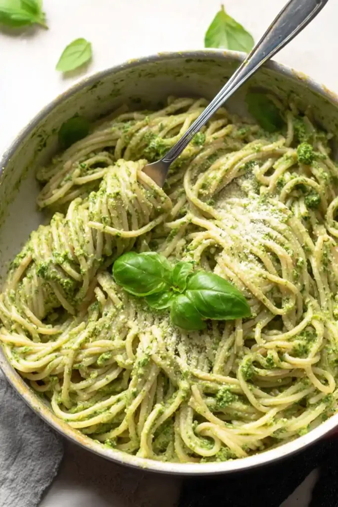 High Protein Pesto Pasta