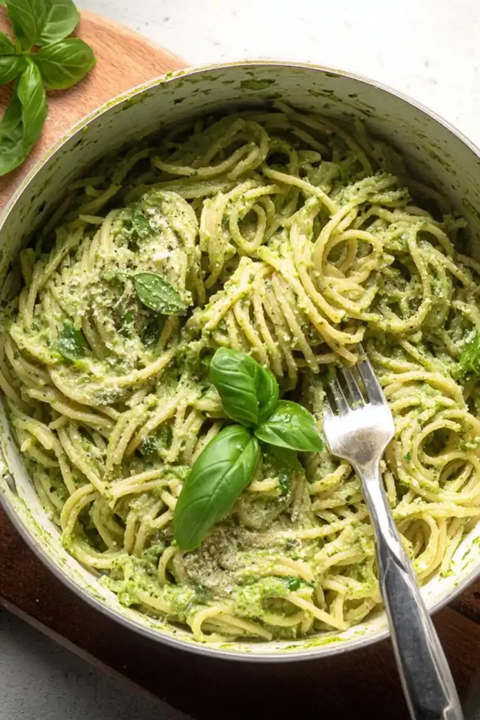 High Protein Pesto Pasta