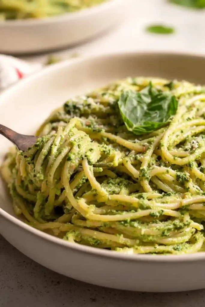 High Protein Pesto Pasta