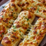 Homemade Cheesy Garlic Breadsticks