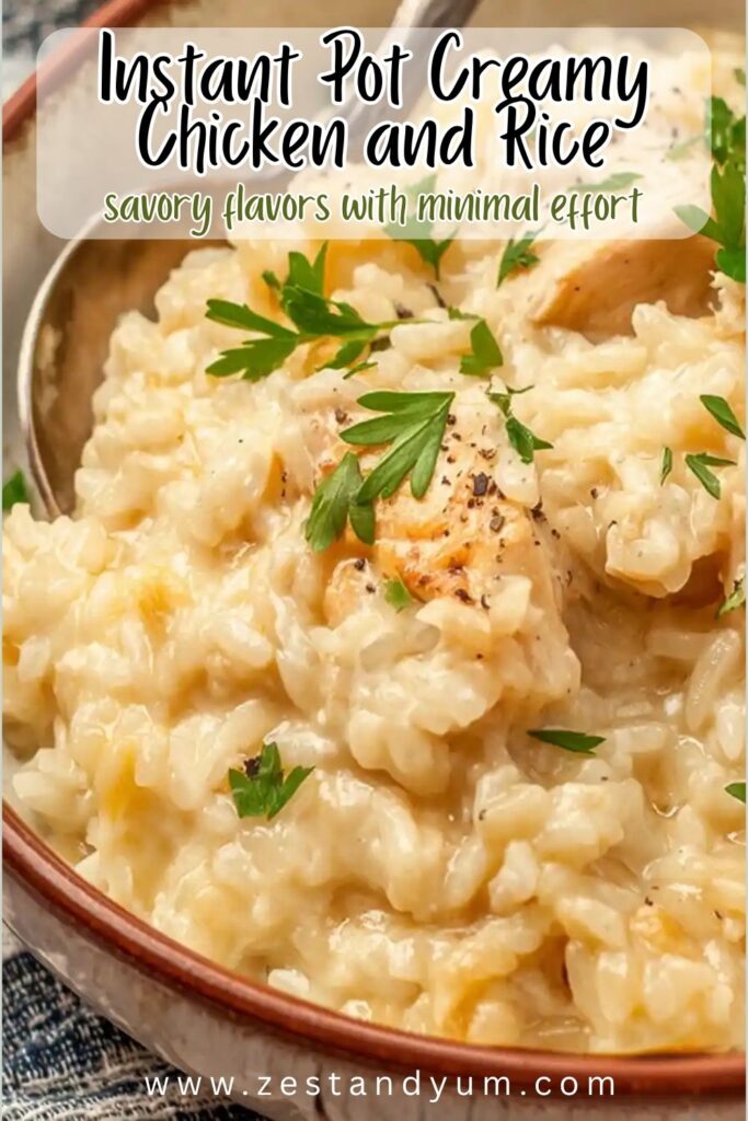 Instant Pot Creamy Chicken and Rice
