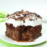 Marshmallow Chocolate Poke Cake