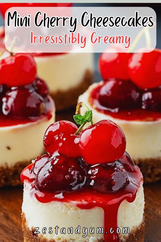 Mini Cherry Cheesecakes