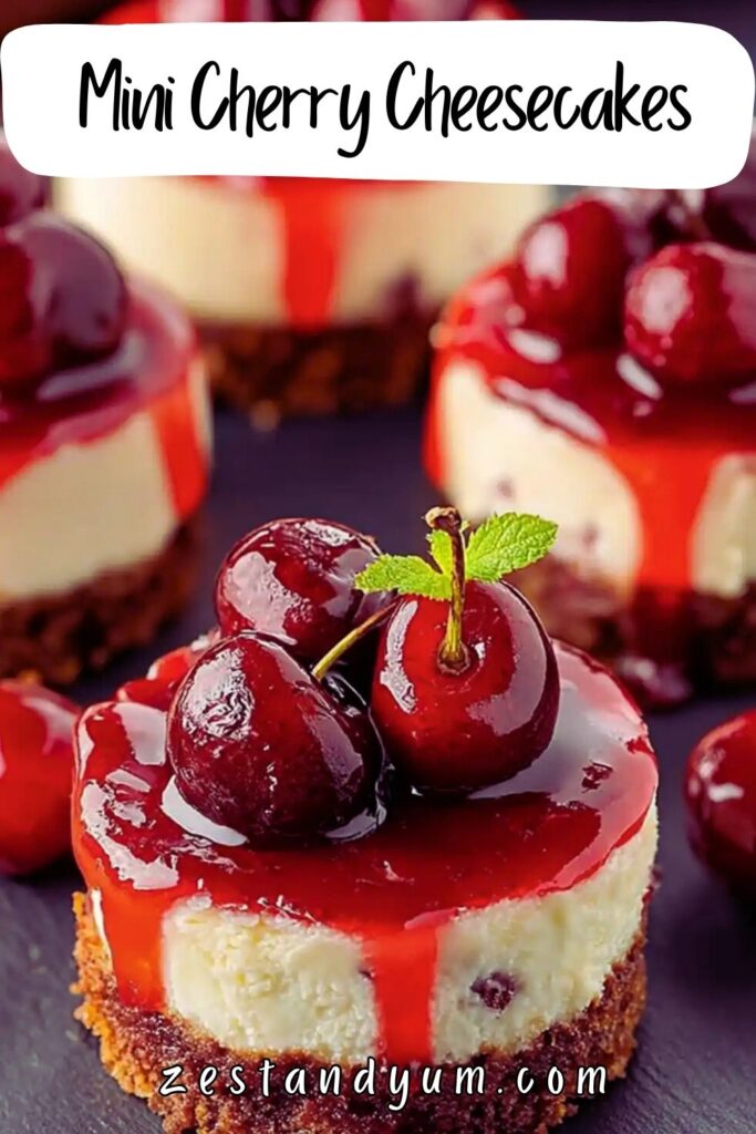 Mini Cherry Cheesecakes
