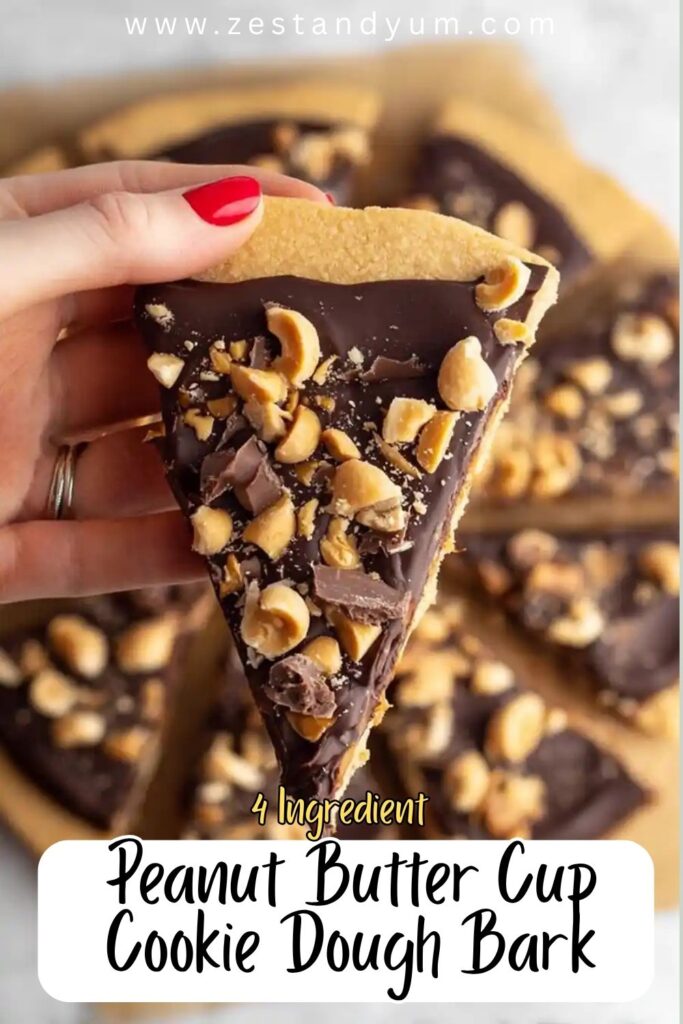 Peanut Butter Cup Cookie Dough Bark