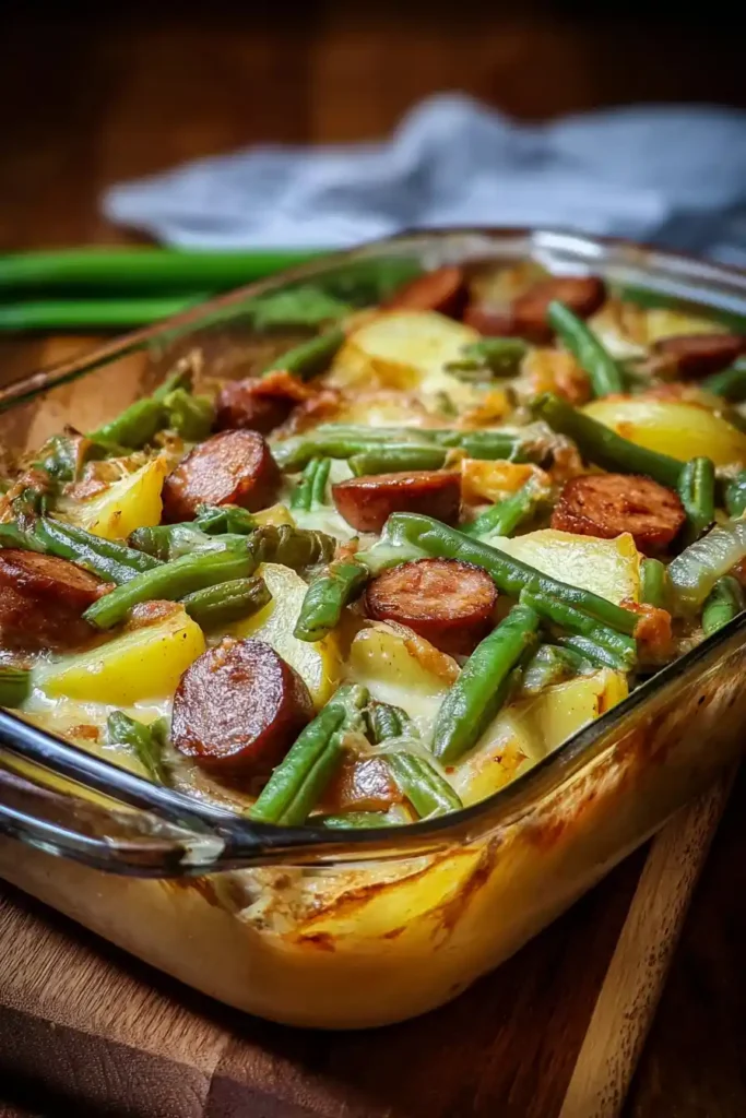 Sausage Green Bean Potato Casserole