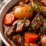 Slow Cooker Beef Mushroom Stew