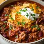Slow Cooker Beef and Bean Chili