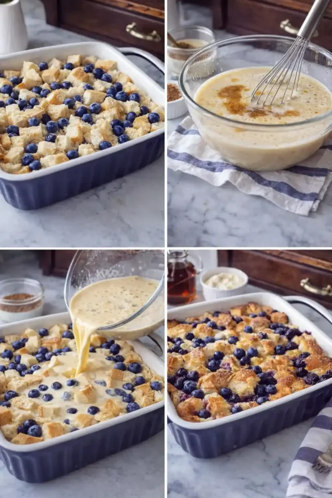 Overnight Blueberry French Toast Casserole