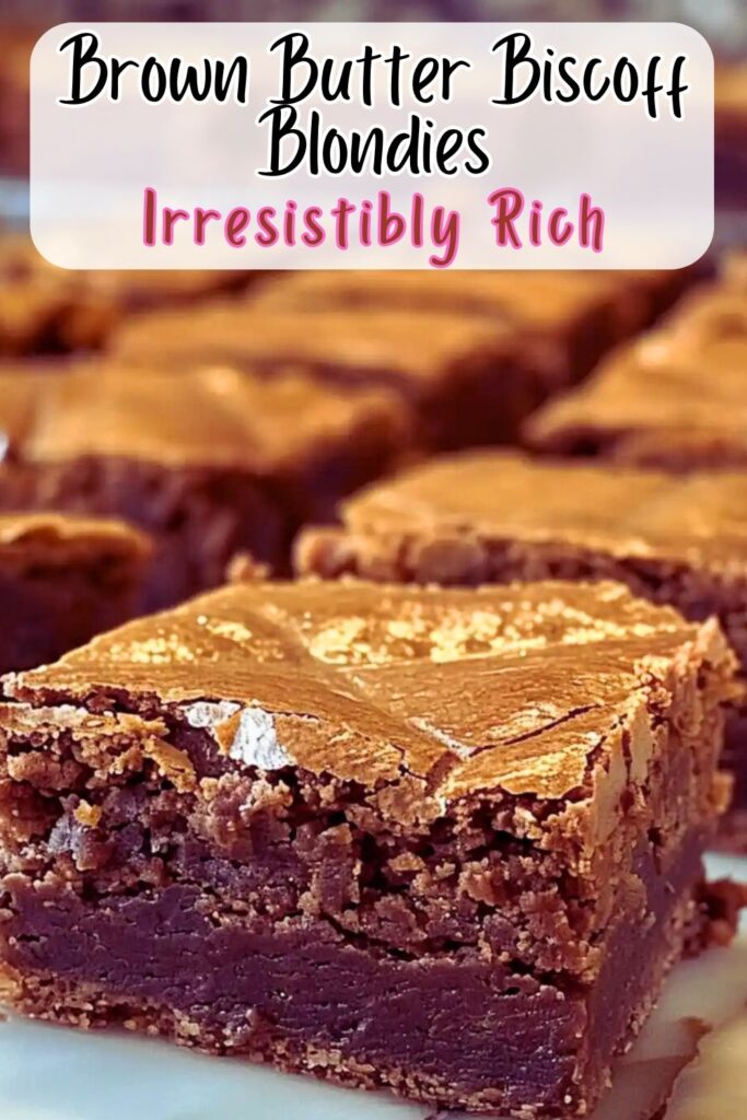 Brown Butter Biscoff Blondies