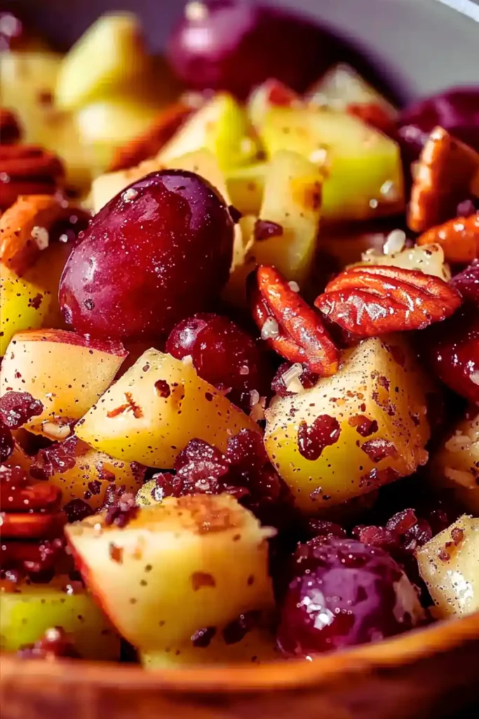 Cinnamon Apple Grape Salad
