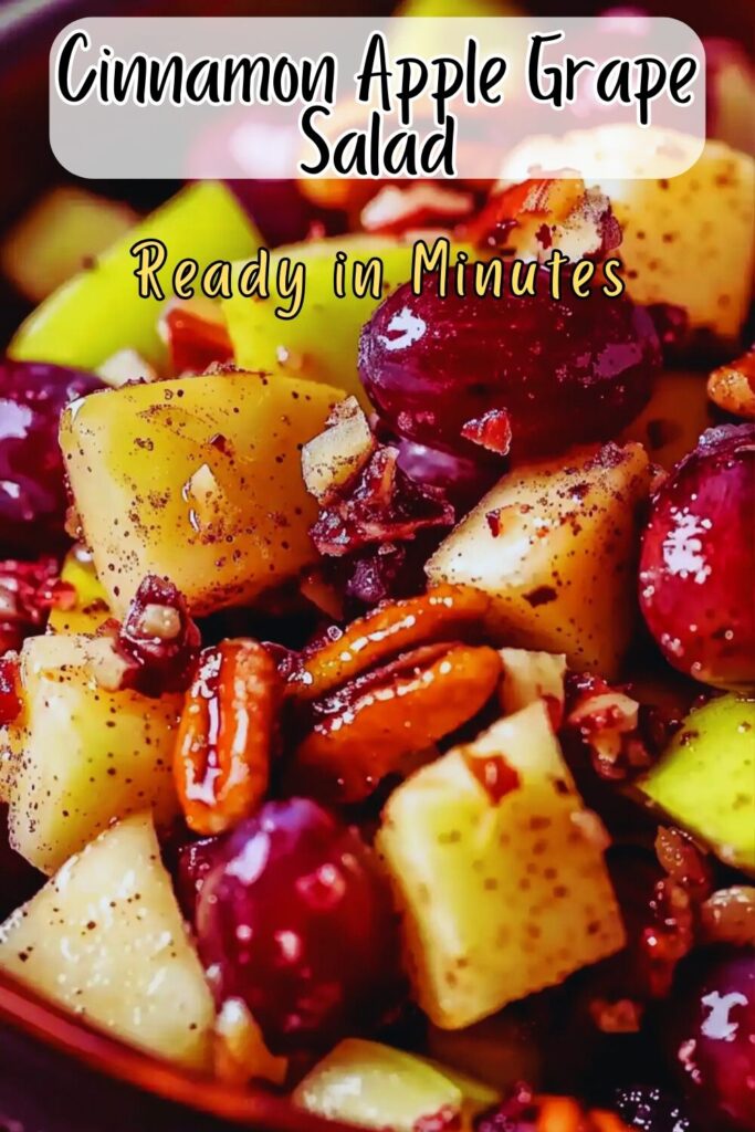 Cinnamon Apple Grape Salad