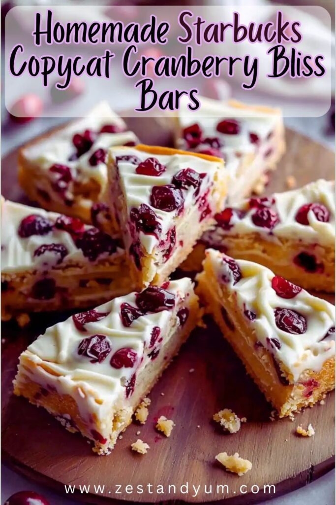Cranberry Bliss Bars