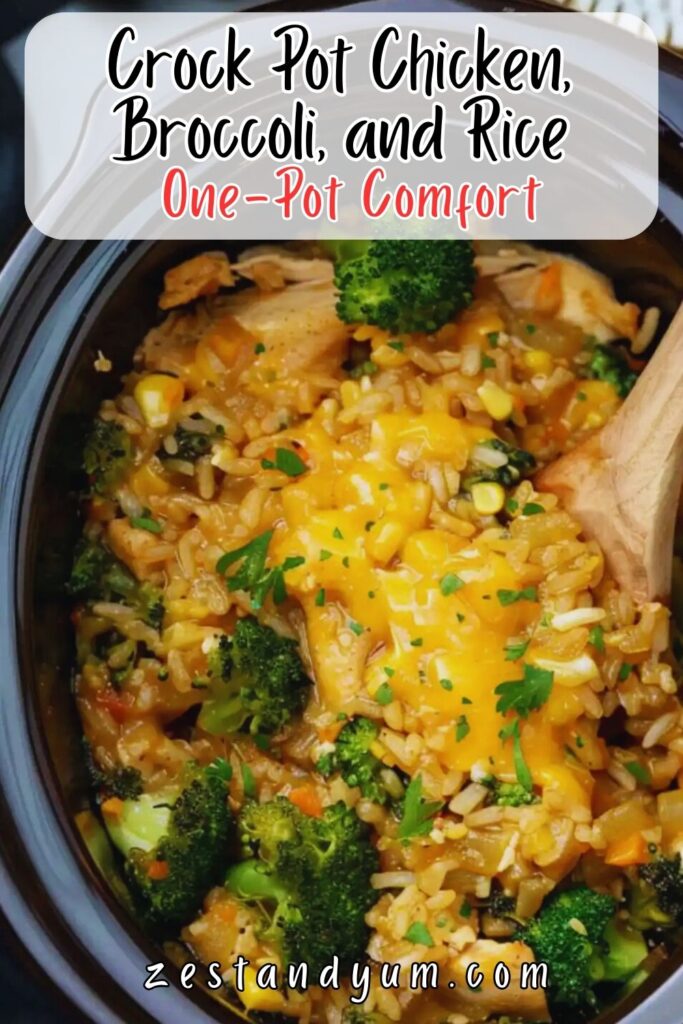 Crock Pot Chicken, Broccoli, and Rice