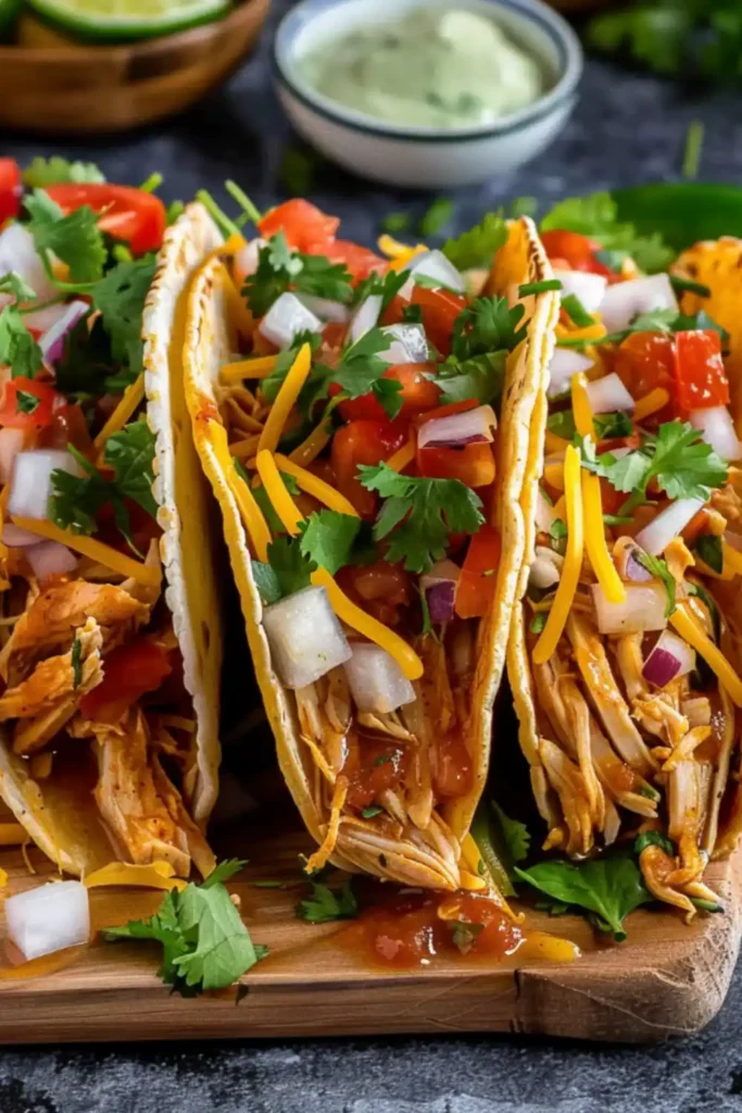 Crock Pot Chicken Tacos
