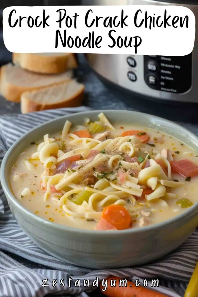 Crock Pot Crack Chicken Noodle Soup