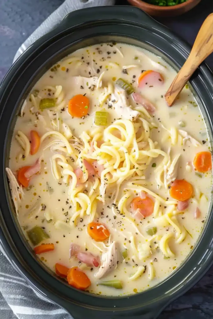 Crock Pot Crack Chicken Noodle Soup