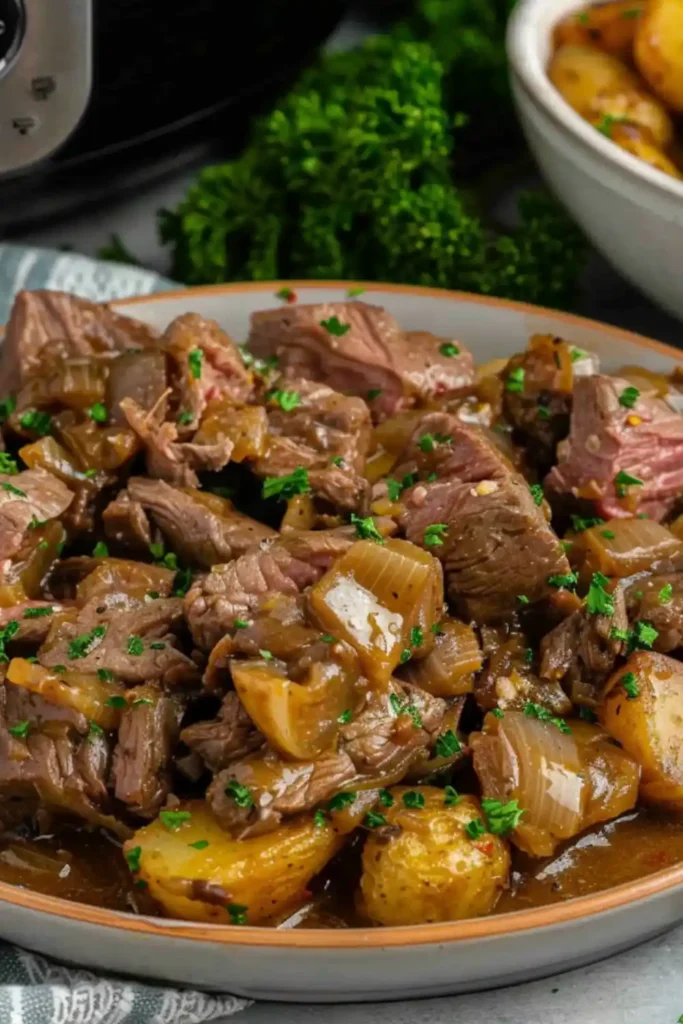Crock Pot Garlic Butter Steak Bites