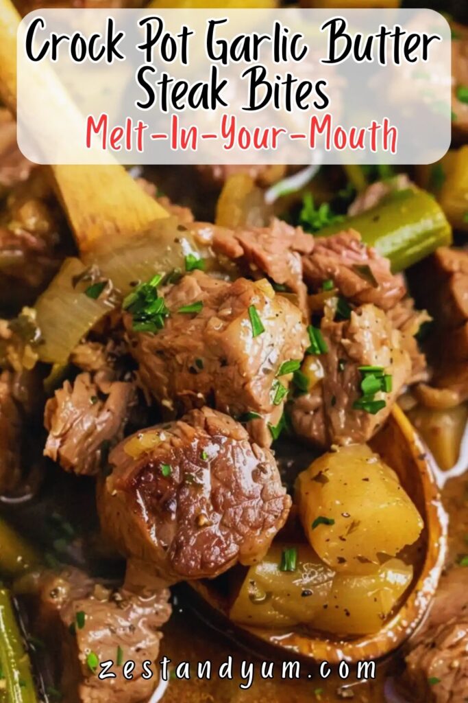 Crock Pot Garlic Butter Steak Bites