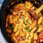 Crock Pot Tuscan Chicken Pasta