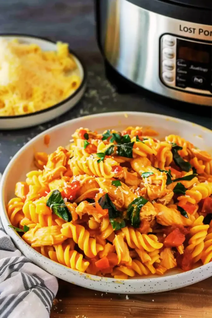 Crock Pot Tuscan Chicken Pasta