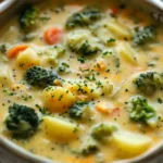 Crockpot Potato Broccoli Cheddar Soup