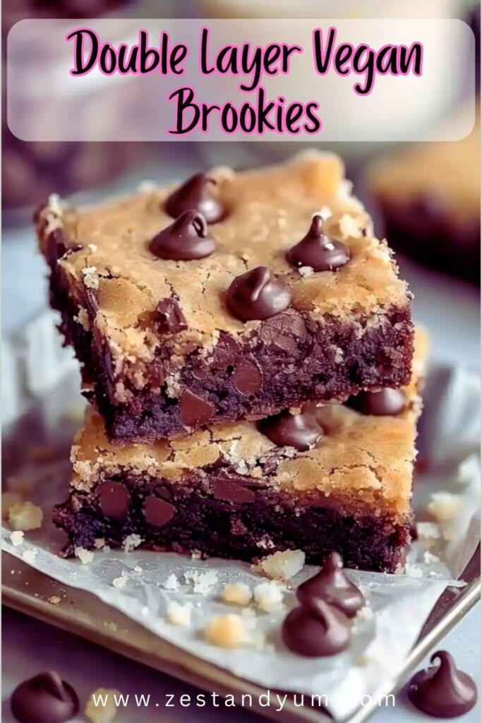Double Layer Vegan Brookies