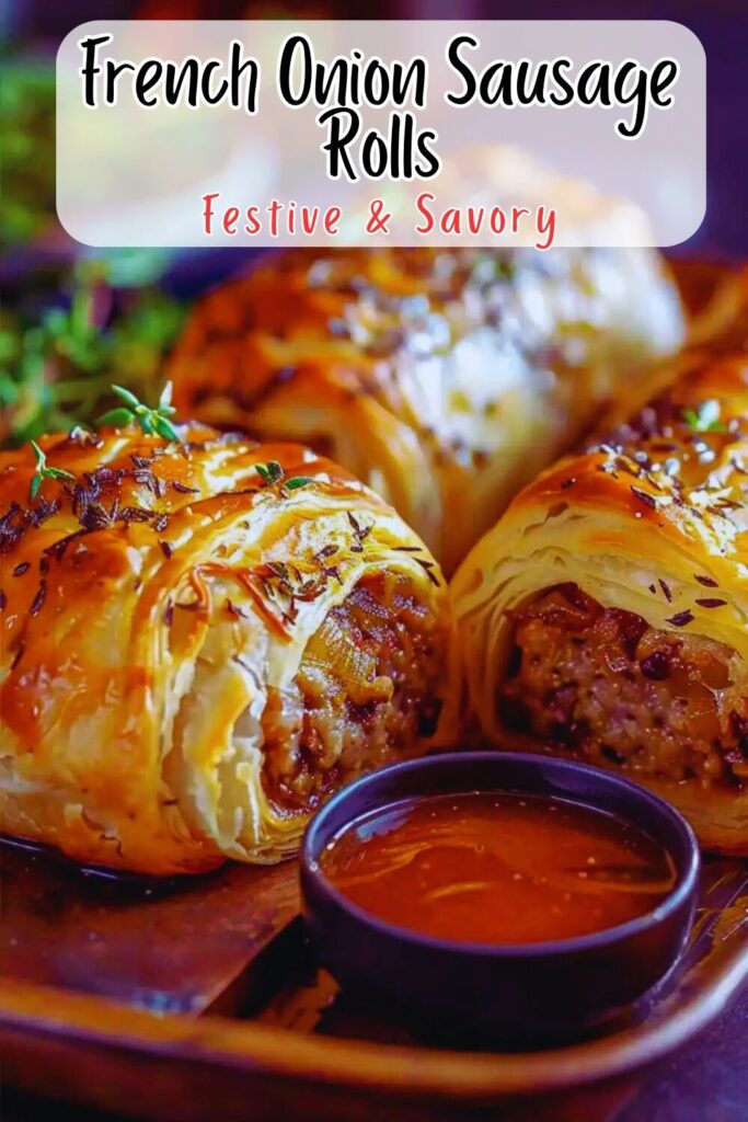 French Onion Sausage Rolls
