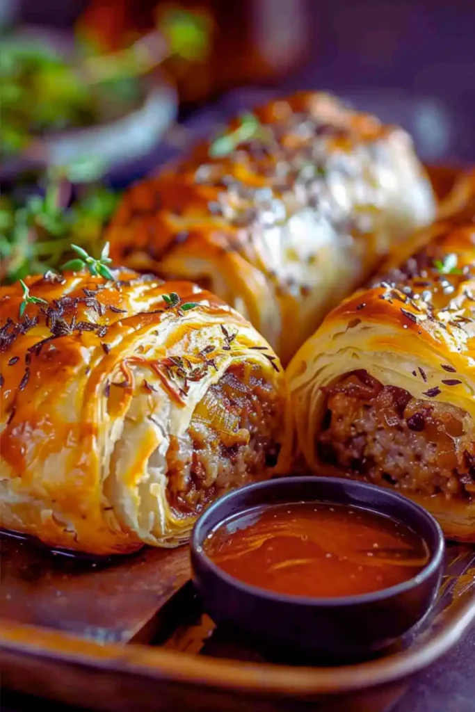 French Onion Sausage Rolls