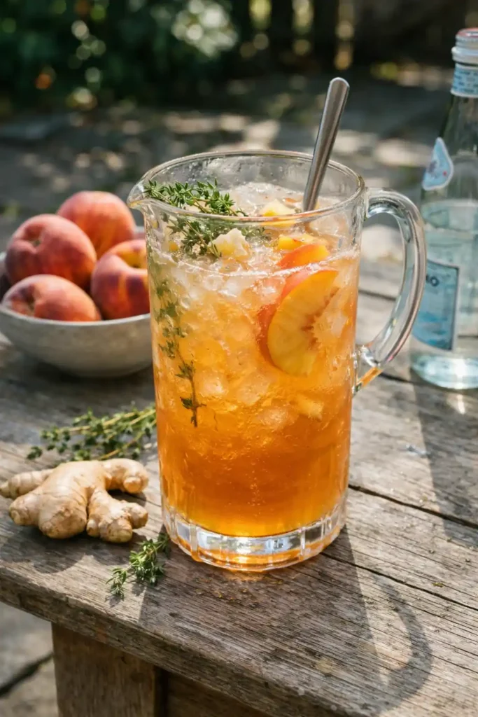 Ginger Peach Sparkler
