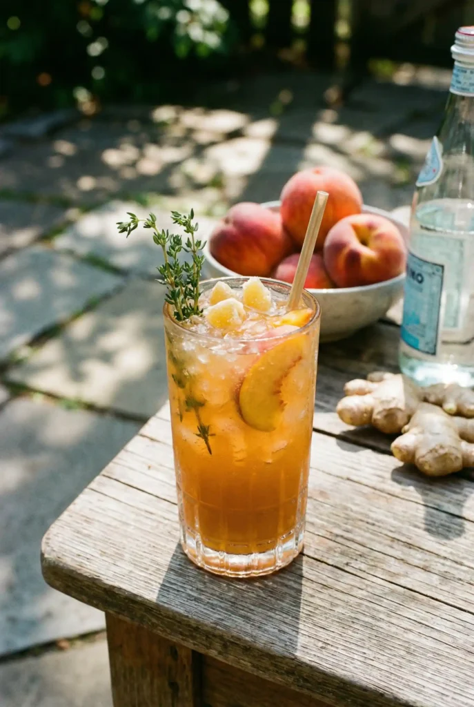 Ginger Peach Sparkler
