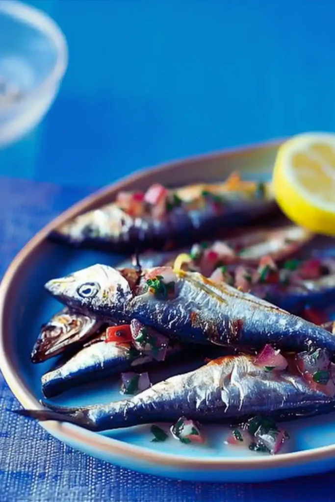 Grilled Sardines with Lemon Salsa