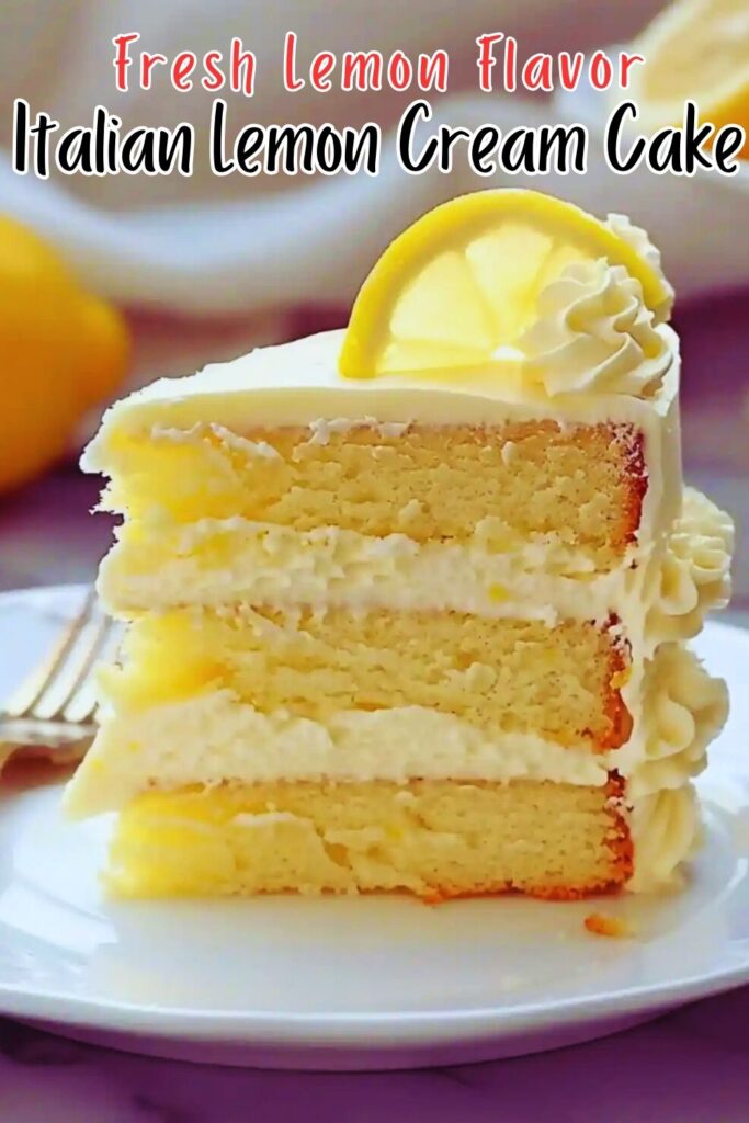 Italian Lemon Cream Cake