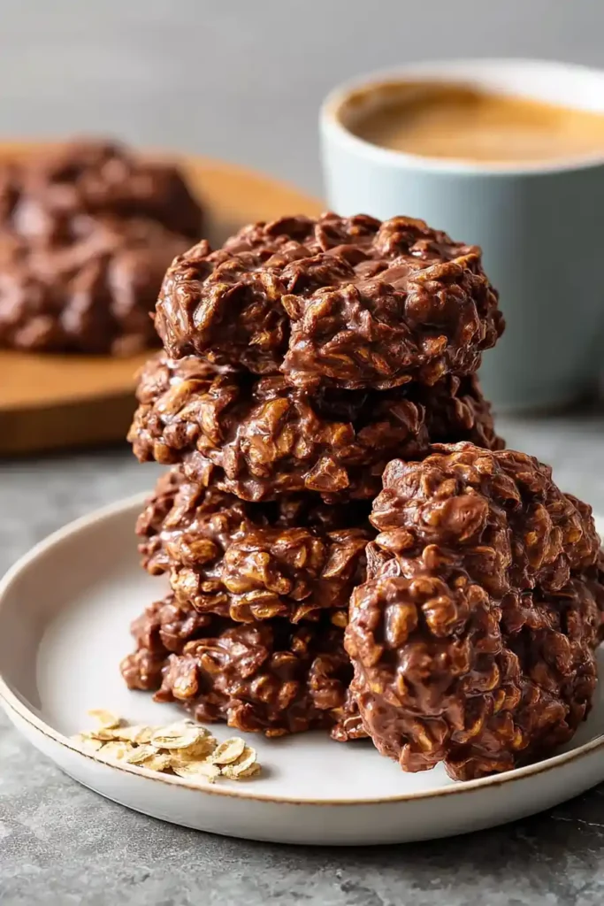 No-Bake Chocolate Peanut Butter Cookies